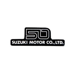 Suzuki K50 skjoldmærke -Sort